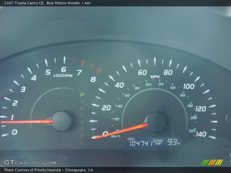 Blue Ribbon Metallic / Ash 2007 Toyota Camry CE