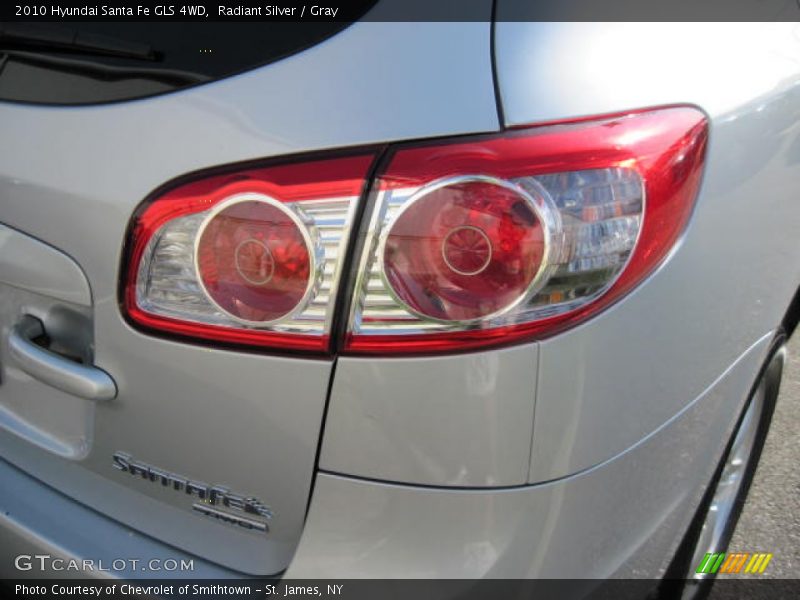 Radiant Silver / Gray 2010 Hyundai Santa Fe GLS 4WD
