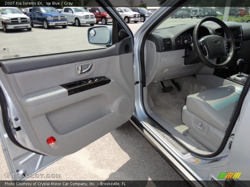 Ice Blue / Gray 2007 Kia Sorento EX