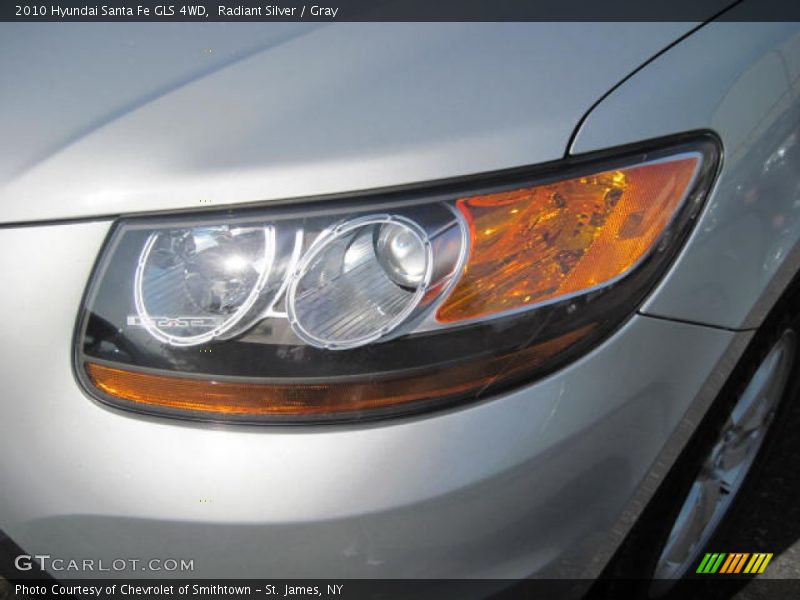 Radiant Silver / Gray 2010 Hyundai Santa Fe GLS 4WD