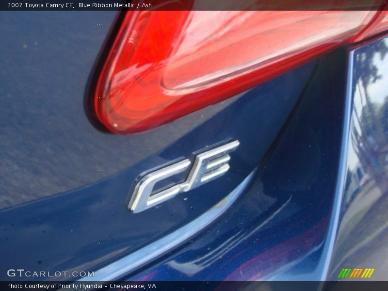 Blue Ribbon Metallic / Ash 2007 Toyota Camry CE