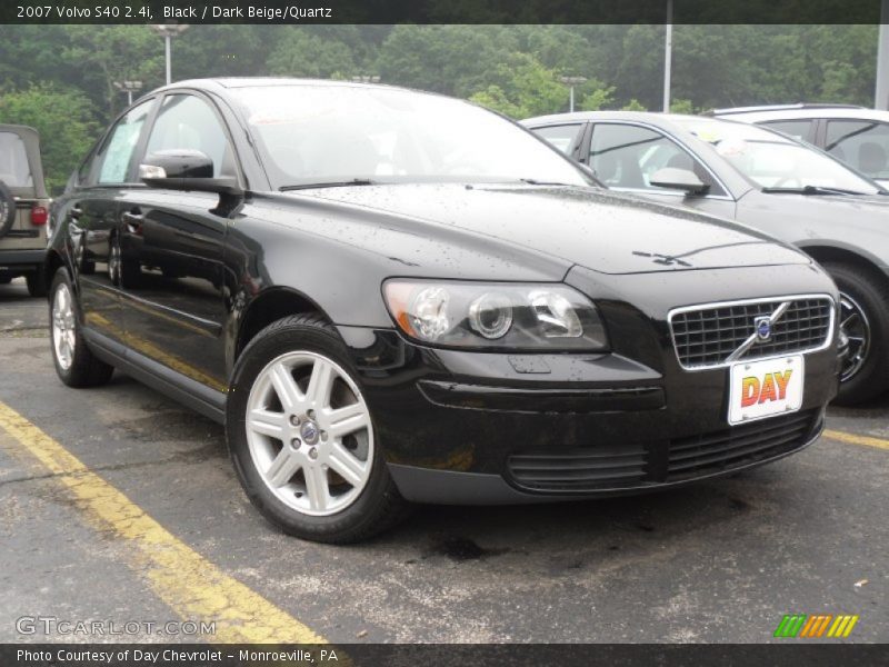 Black / Dark Beige/Quartz 2007 Volvo S40 2.4i