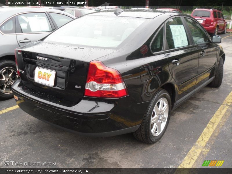 Black / Dark Beige/Quartz 2007 Volvo S40 2.4i