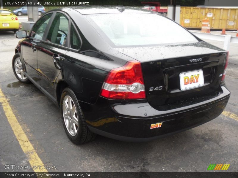 Black / Dark Beige/Quartz 2007 Volvo S40 2.4i