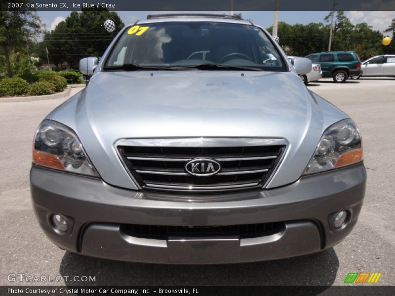 Ice Blue / Gray 2007 Kia Sorento EX