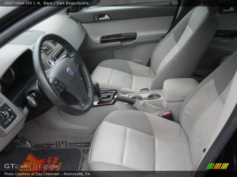 Black / Dark Beige/Quartz 2007 Volvo S40 2.4i