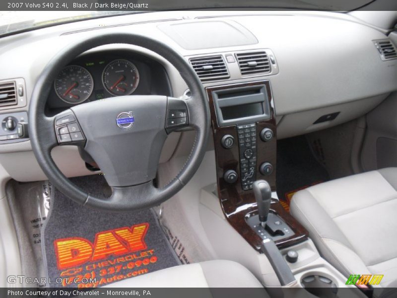 Black / Dark Beige/Quartz 2007 Volvo S40 2.4i