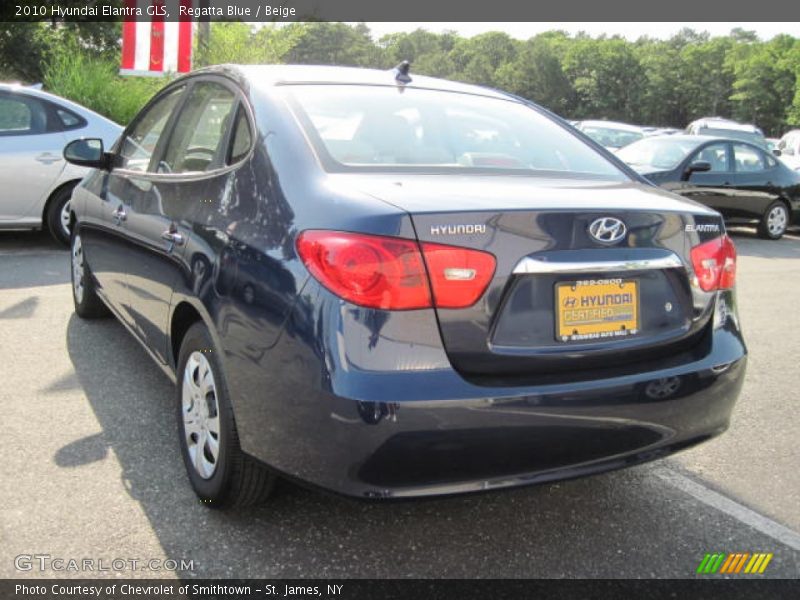 Regatta Blue / Beige 2010 Hyundai Elantra GLS