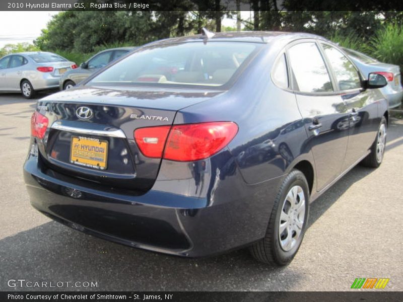 Regatta Blue / Beige 2010 Hyundai Elantra GLS