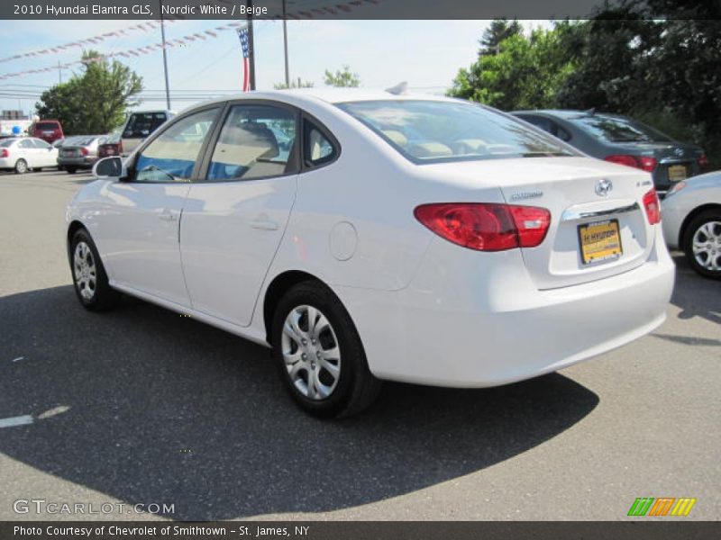 Nordic White / Beige 2010 Hyundai Elantra GLS