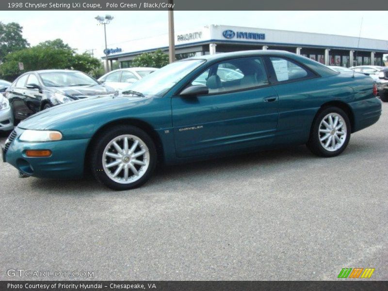 Polo Green / Black/Gray 1998 Chrysler Sebring LXi Coupe