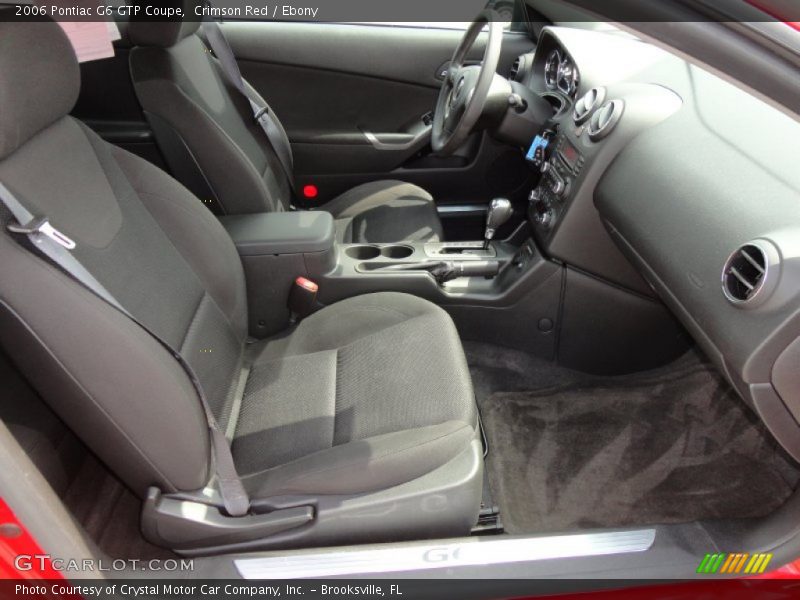  2006 G6 GTP Coupe Ebony Interior