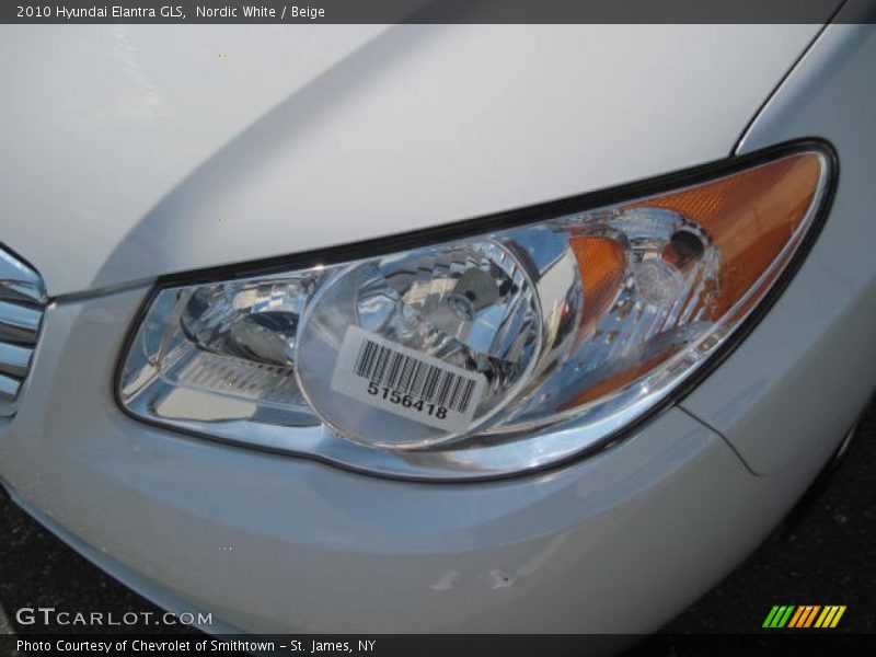 Nordic White / Beige 2010 Hyundai Elantra GLS