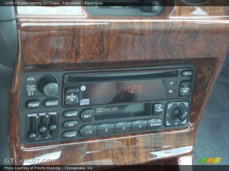 Controls of 1998 Sebring LXi Coupe