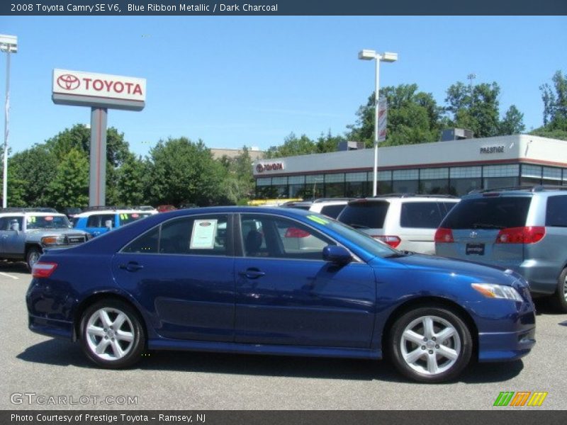 Blue Ribbon Metallic / Dark Charcoal 2008 Toyota Camry SE V6