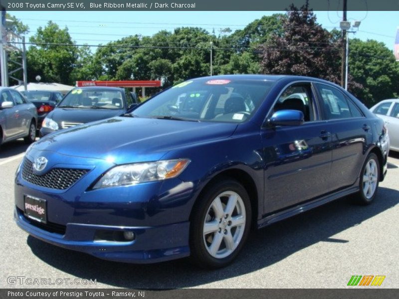 Blue Ribbon Metallic / Dark Charcoal 2008 Toyota Camry SE V6