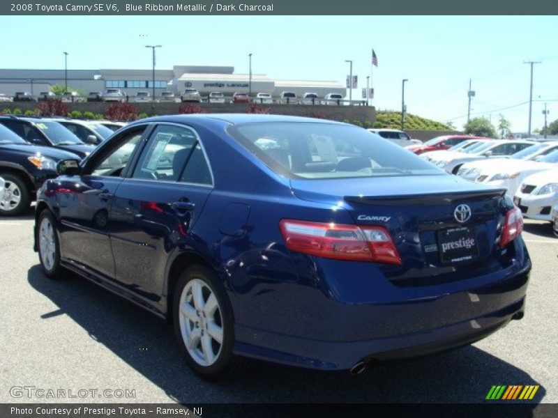 Blue Ribbon Metallic / Dark Charcoal 2008 Toyota Camry SE V6