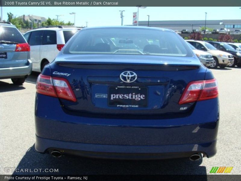 Blue Ribbon Metallic / Dark Charcoal 2008 Toyota Camry SE V6