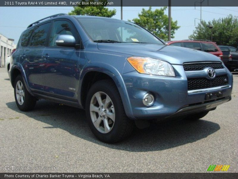 Pacific Blue Metallic / Ash 2011 Toyota RAV4 V6 Limited 4WD
