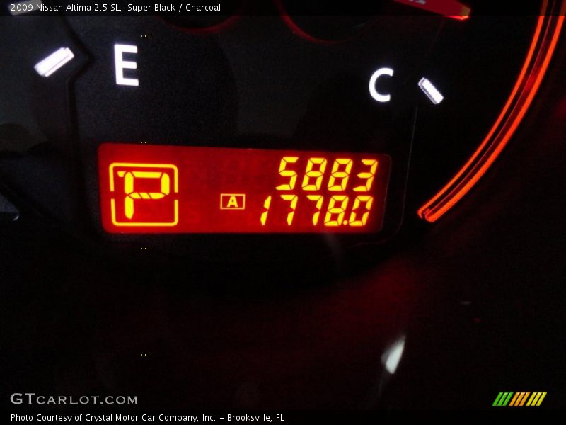 Super Black / Charcoal 2009 Nissan Altima 2.5 SL