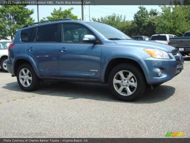 Pacific Blue Metallic / Ash 2011 Toyota RAV4 V6 Limited 4WD