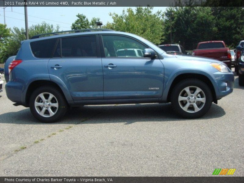Pacific Blue Metallic / Ash 2011 Toyota RAV4 V6 Limited 4WD