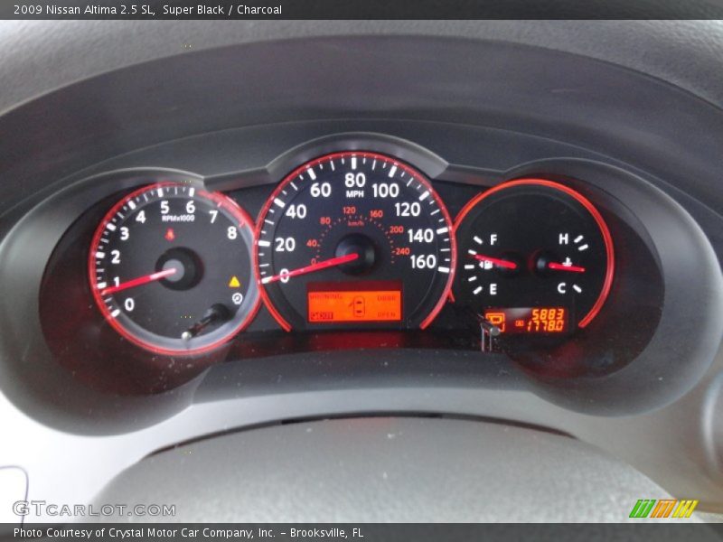 Super Black / Charcoal 2009 Nissan Altima 2.5 SL