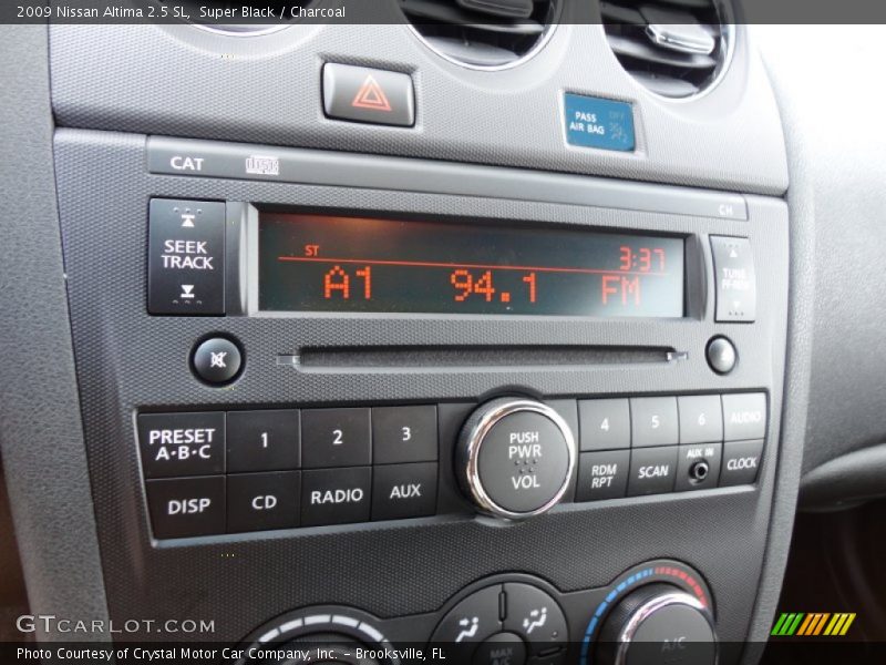 Super Black / Charcoal 2009 Nissan Altima 2.5 SL