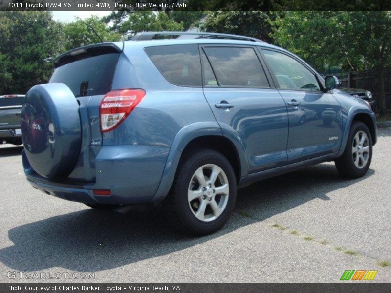 Pacific Blue Metallic / Ash 2011 Toyota RAV4 V6 Limited 4WD