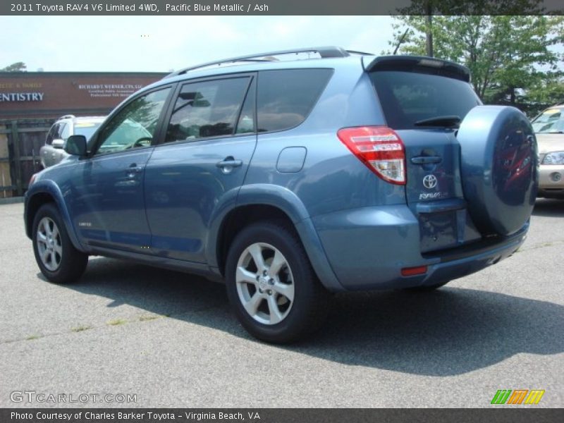 Pacific Blue Metallic / Ash 2011 Toyota RAV4 V6 Limited 4WD