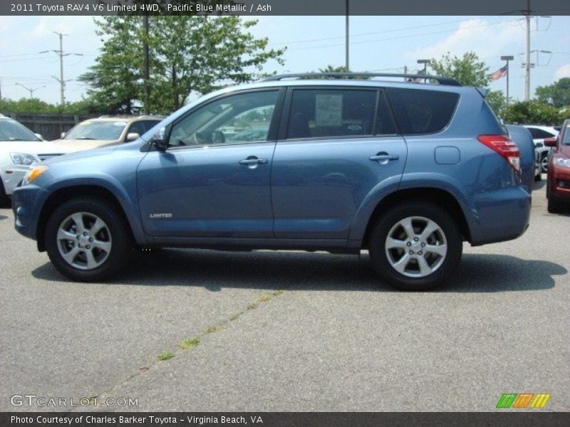 Pacific Blue Metallic / Ash 2011 Toyota RAV4 V6 Limited 4WD
