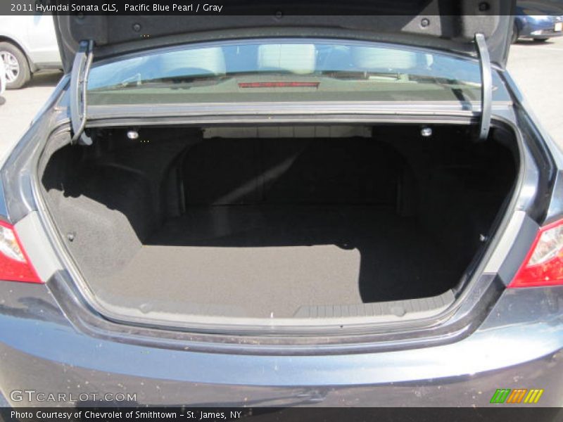 Pacific Blue Pearl / Gray 2011 Hyundai Sonata GLS