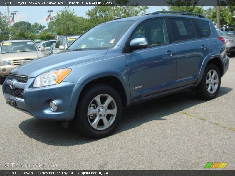 Pacific Blue Metallic / Ash 2011 Toyota RAV4 V6 Limited 4WD