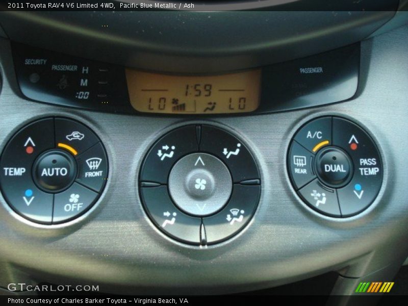 Pacific Blue Metallic / Ash 2011 Toyota RAV4 V6 Limited 4WD