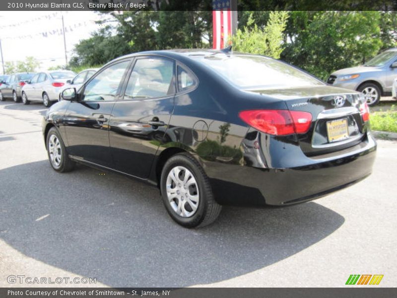 Ebony Black / Beige 2010 Hyundai Elantra GLS