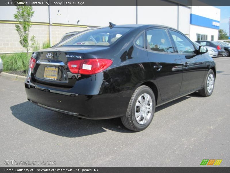 Ebony Black / Beige 2010 Hyundai Elantra GLS