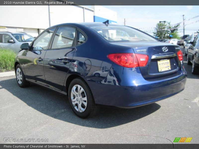 Regatta Blue / Beige 2010 Hyundai Elantra GLS