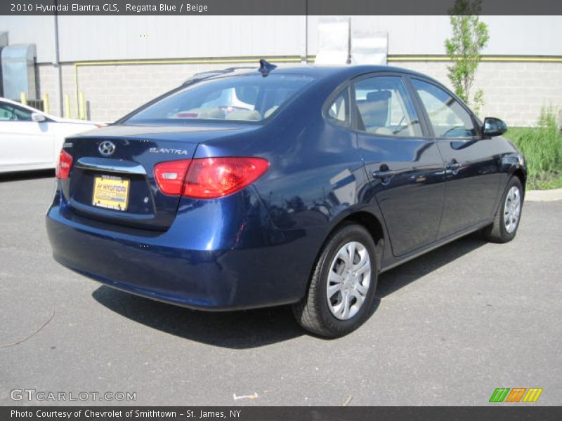 Regatta Blue / Beige 2010 Hyundai Elantra GLS