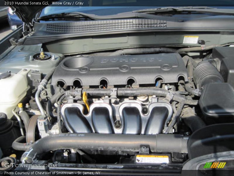 Willow Gray / Gray 2010 Hyundai Sonata GLS