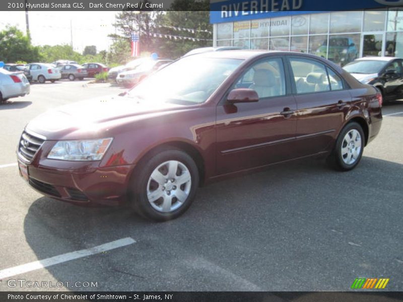 Dark Cherry Red / Camel 2010 Hyundai Sonata GLS