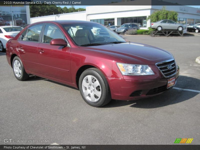 Dark Cherry Red / Camel 2010 Hyundai Sonata GLS