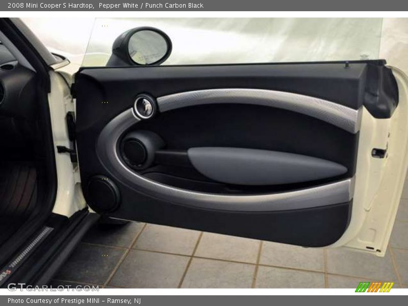 Pepper White / Punch Carbon Black 2008 Mini Cooper S Hardtop