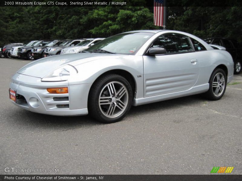 Sterling Silver Metallic / Midnight 2003 Mitsubishi Eclipse GTS Coupe