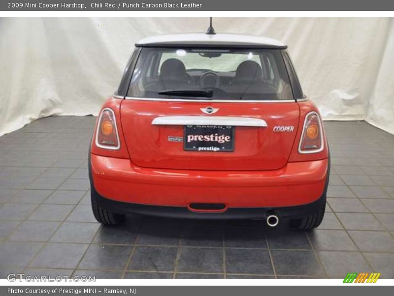 Chili Red / Punch Carbon Black Leather 2009 Mini Cooper Hardtop