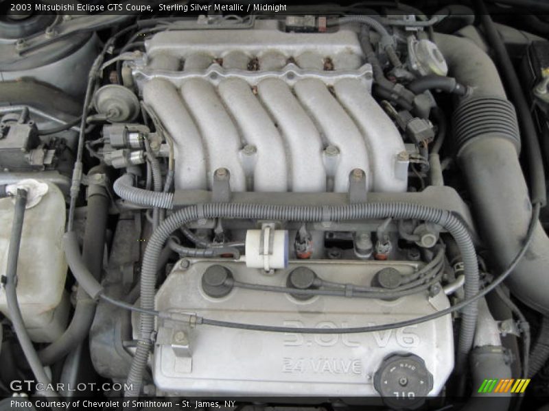 Sterling Silver Metallic / Midnight 2003 Mitsubishi Eclipse GTS Coupe