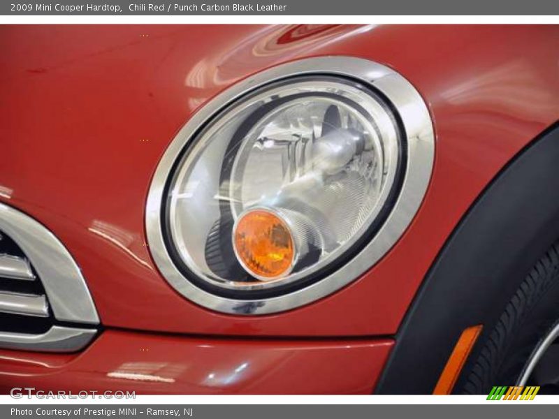 Chili Red / Punch Carbon Black Leather 2009 Mini Cooper Hardtop