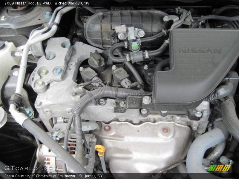 Wicked Black / Gray 2009 Nissan Rogue S AWD