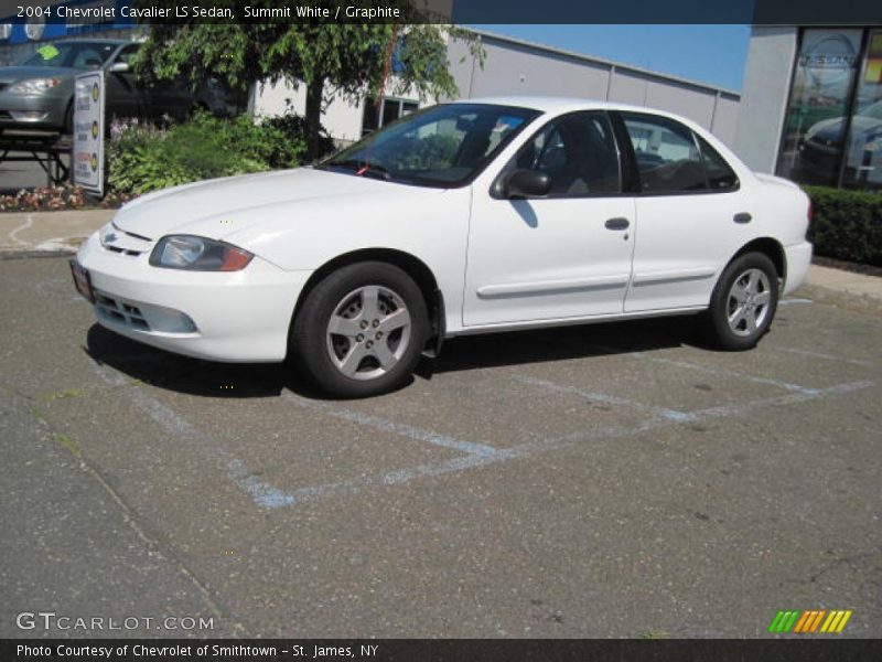 Summit White / Graphite 2004 Chevrolet Cavalier LS Sedan