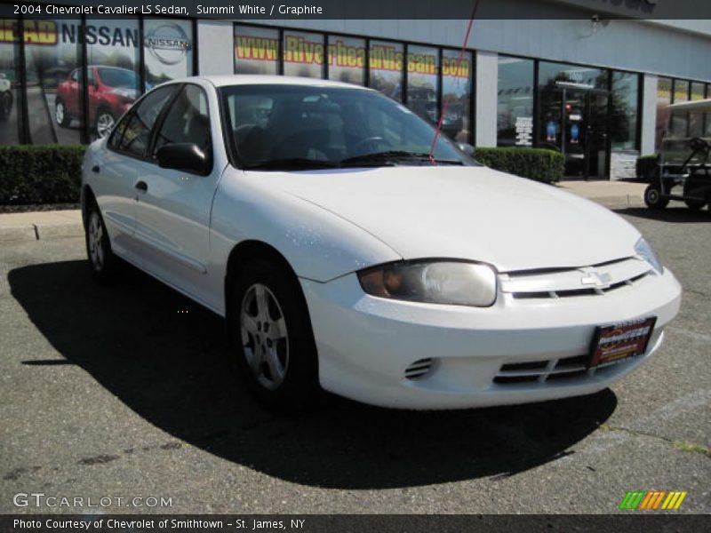 Summit White / Graphite 2004 Chevrolet Cavalier LS Sedan