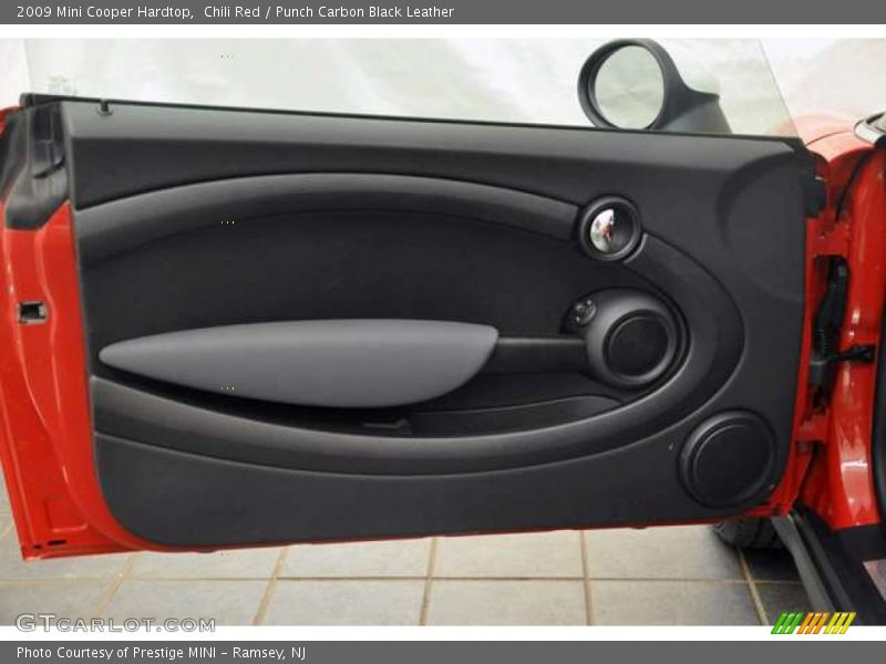 Chili Red / Punch Carbon Black Leather 2009 Mini Cooper Hardtop